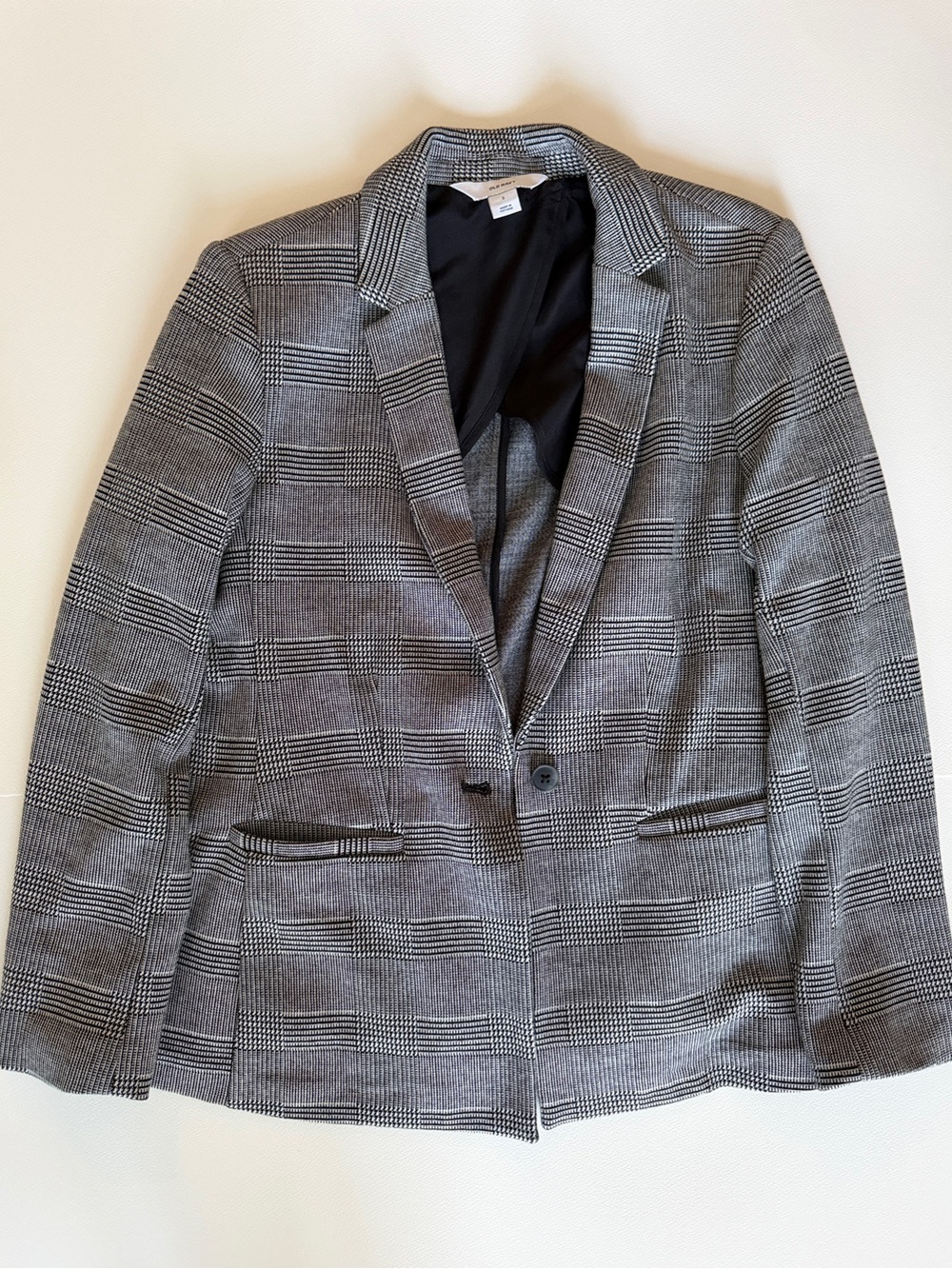 Old Navy Gray Plaid Women's Blazer